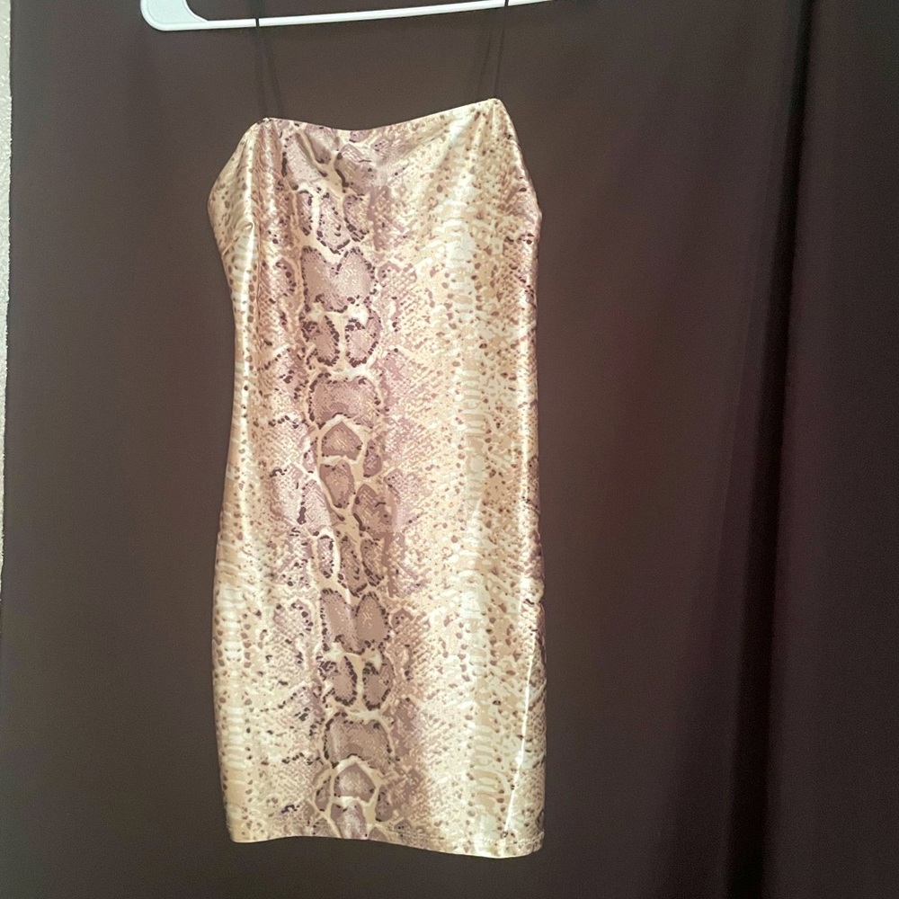 Snake print dress
